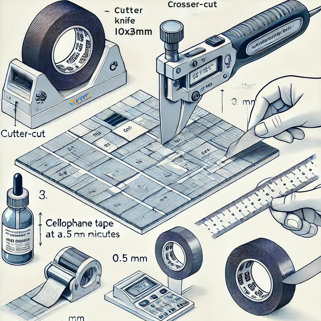 Adhesion test as per Standard MS 655-08