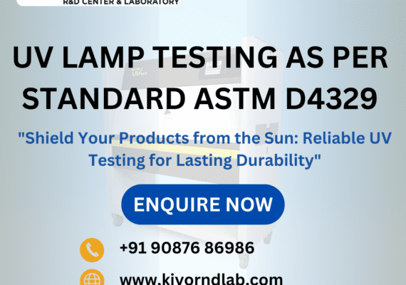 UV Lamp Testing As Per Standard ASTM D4329