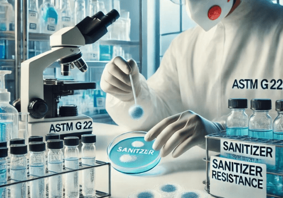 Sanitizer Resistance Testing As Per ASTM G 22